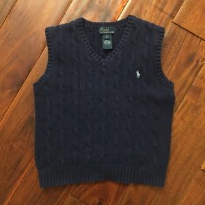 Polo by Ralph Lauren Navy Blue Sweater Vest